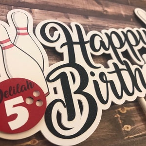 Bowling Party Cake Topper