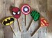 Superhero Cupcake Toppers 