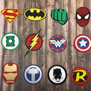 Superhero Cupcake Toppers image 2