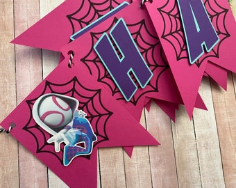 Spider Gwen Birthday Banner (Young Gwen)