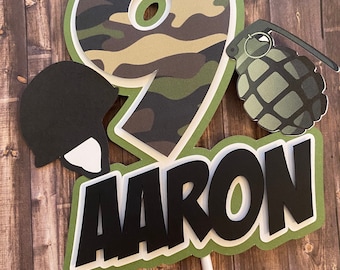 Army/Camo Cake Topper