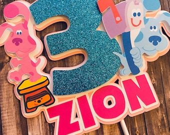 Blues Clues Inspired Cake Topper