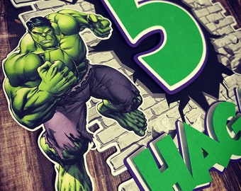 Hulk Inspired Cake Topper