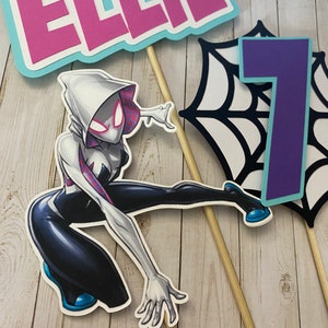 Spider Gwen Centerpiece Sticks