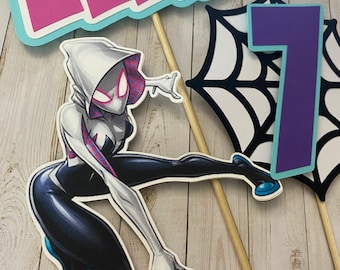 Spider Gwen Centerpiece Sticks