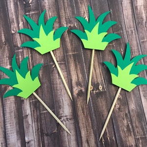 Pineapple Cupcake Toppers