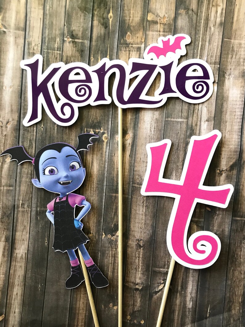 Vampirina Inspired Centerpiece Sticks