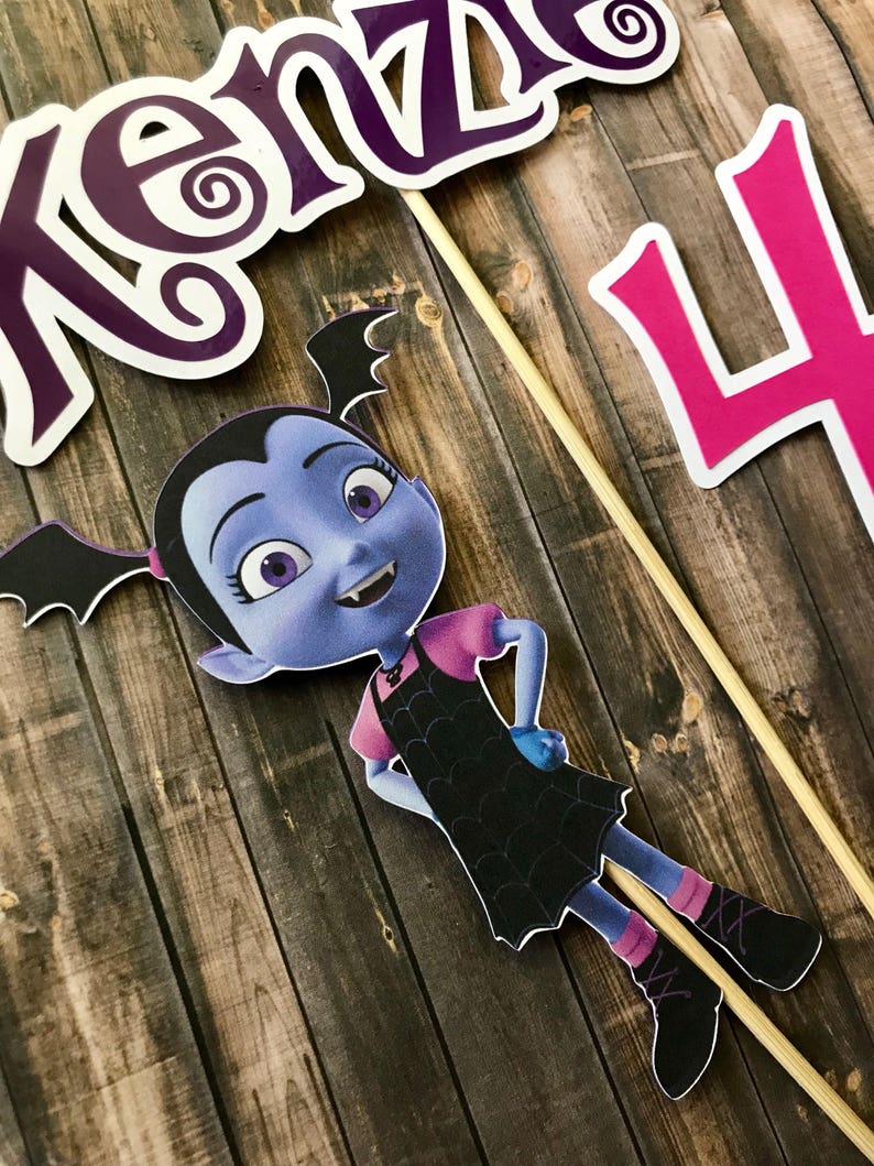 Vampirina Inspired Centerpiece Sticks