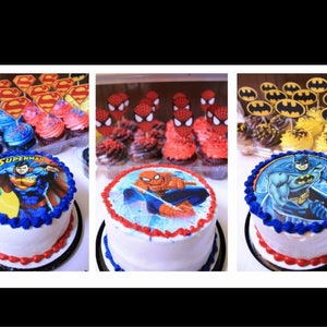 Superhero Cupcake Toppers image 3