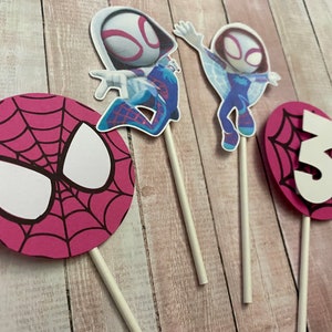 Young Spider Gwen Cupcake Toppers