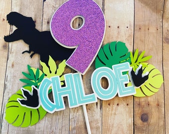 Jurassic World Inspired Cake Topper