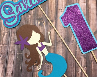 Mermaid Centerpiece Sticks/Cake Topper