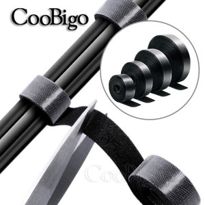 Self Gripping Strap Hook & Loop Fastener Tie Band Cable Wire Organizer 3/8&quot;, 5/8&quot; , 3/4&quot; , 2&quot;