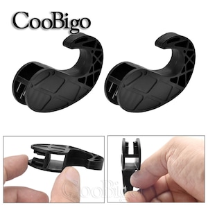 Plástico shock Cord Hook para Kayak canoa al aire libre mochila camping accesorios de tienda de equipaje aplicar a 5mm 6mm 8mm cuerda elástica