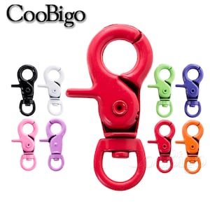 Metal Lobster Draaibare Clasp Clips Snap Spring Hook voor DIY Pet Collar Sleutelhanger Sleutelhanger Sleutelhanger Id Card Lanyards Accessoire