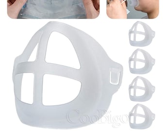 3D Face Mask Inner Support Frame Silicone Mouth Mask Bracket washable Reusable Holder Create Breathing Space