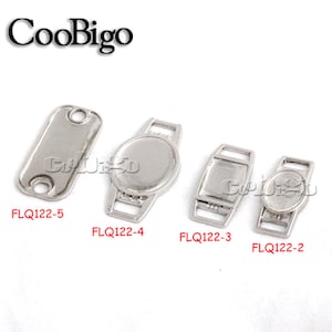 Blank Shoelace Charms With Clear Epoxy Stickers DIY Paracord Bracelet Pets Collier Pendant Voyage DIY Kits-FLQ122-2/3/4/5