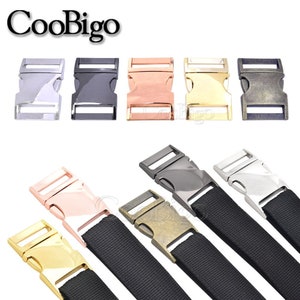 3/4&quot;(20.5mm) Metal Side Release Buckle Backpack Strap Curved Buckles For Paracord Bracelet Dog Cat Collar DIY Accessories