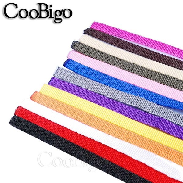 3/8 » Coloré Polypropylène PP Sangle Ruban Sangles Pet Collar Harness Outdoor Backpack Bag Accessories #S0049-10C (Mix-s)