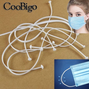 19cm Lenght Silicone Rubber Elastic Rope For face Respirator Ear Hanging Tapes DIY Face Mask Sewing Craft