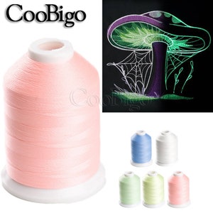 1000 Yards Luminous Glow in the Dark Thread DIY Embroidery Sewing