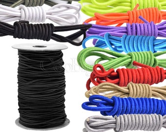 1mm ~ 3mm Elastic Cord Round Stretch Rope Elastic Drawstring Rubber Band Shoelaces Outdoor Backpack DIY Sewing Craft #S0088/S0089/S0079