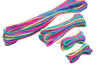 1x Dia.3mm Rainbow Paracord 1 core Rope Parachute Cord DIY Bracelet Outdoor Camping Backpack Survival Accessories 3M,6M,15M,31M,100M#S0067