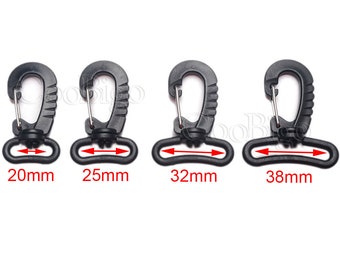 3/4"~1-1/2" Swivel Snap Hook for Outdoor Sports Backpack Strap Webbing Keychain Buckle Bag Accessories