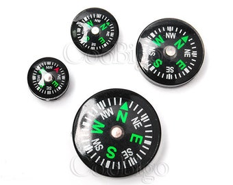 Mini Button Compass Portable Handheld Outdoor Sport Camping Hiking Travel Hunting Emergency Survival Compass 12mm 15mm 20mm 25mm #FLQ177