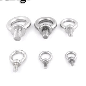 M6 M8 M10 M12 M16 M20 Stainless Steel 304 Eye Bolt Screw For Lifting Machinery Fastener Hardware Accessories #FET013