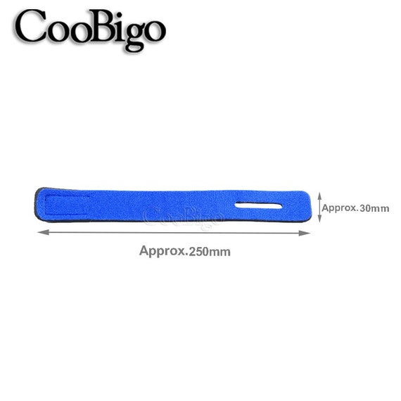 2pcs Reusable Velcro Fishing Rod Band Tie Strap Non-slip Holder