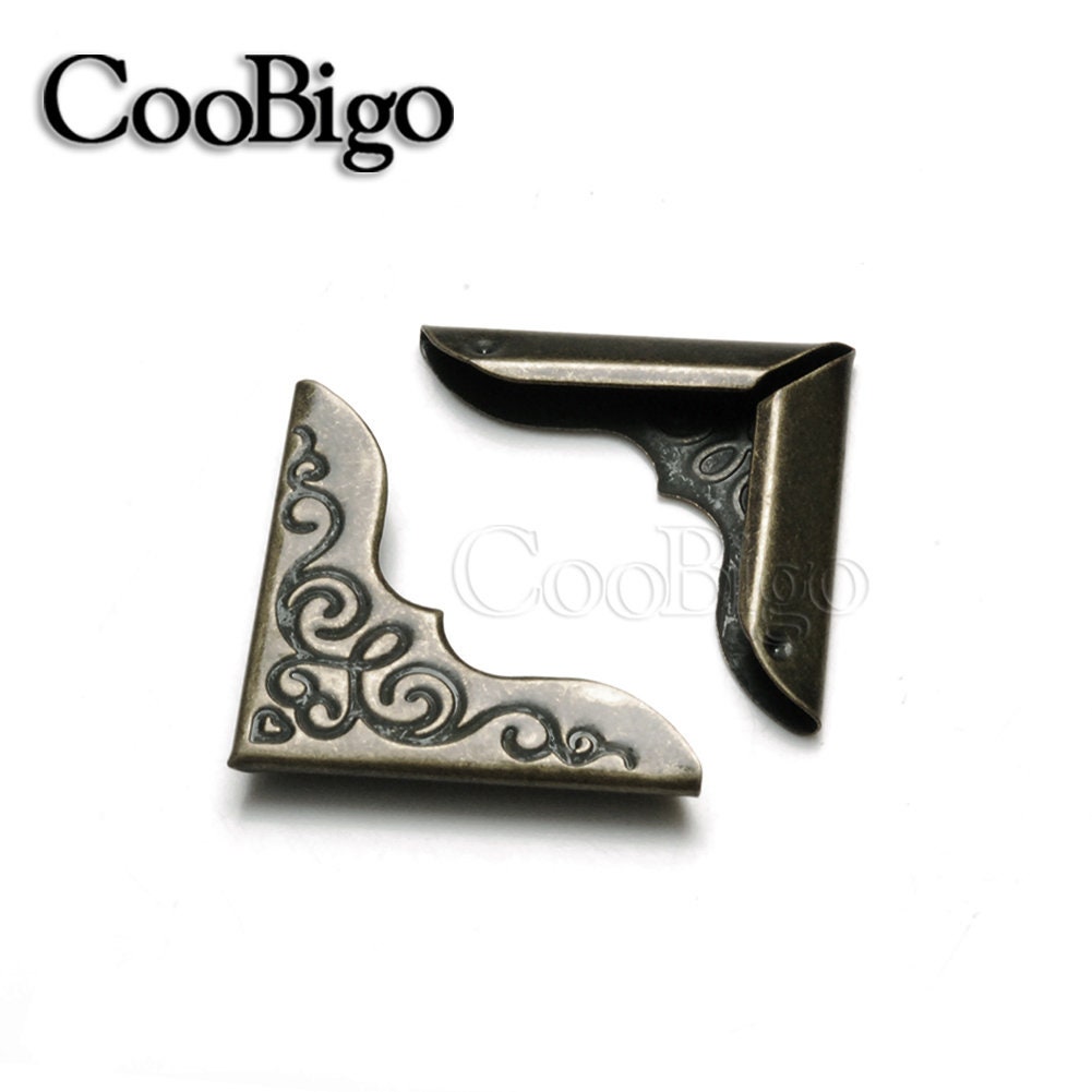 Length 23mm X 23mm Book Album Corner DIY Metal Albums Menus Folders ...