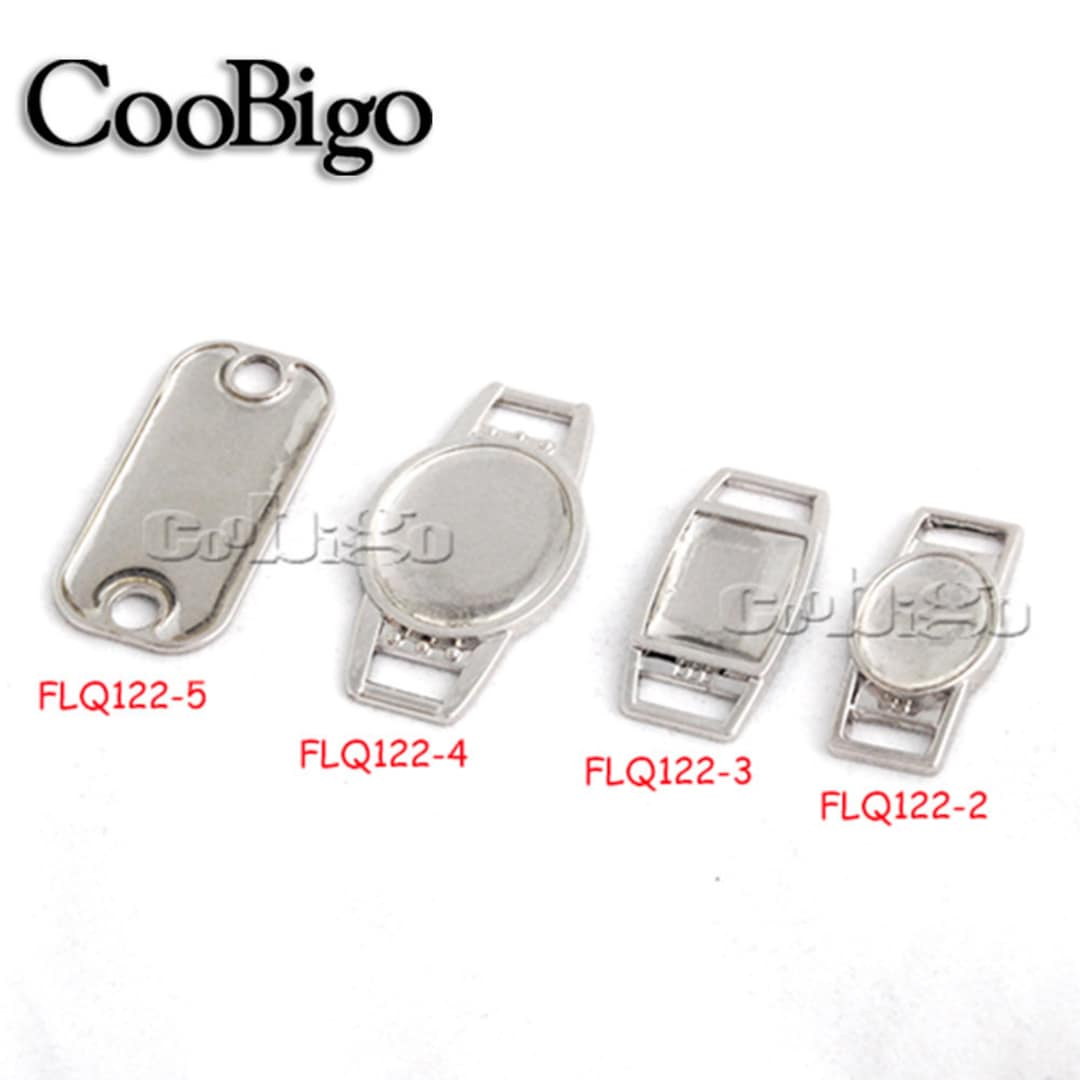 Blank Shoelace Charms With Clear Epoxy Stickers DIY Paracord Etsy