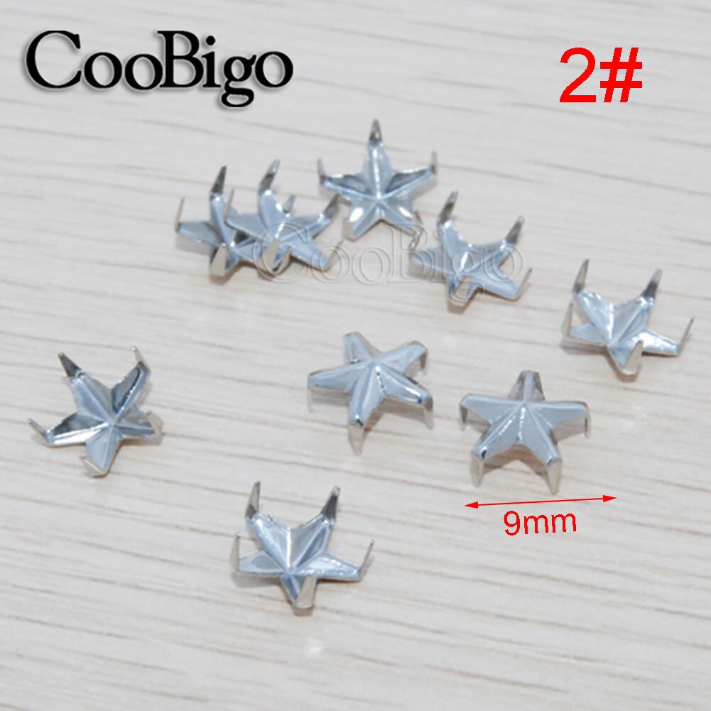 Star Shape Rivets Spike Studs 5 Claws Star Rivets Spots Nailhead Punk ...