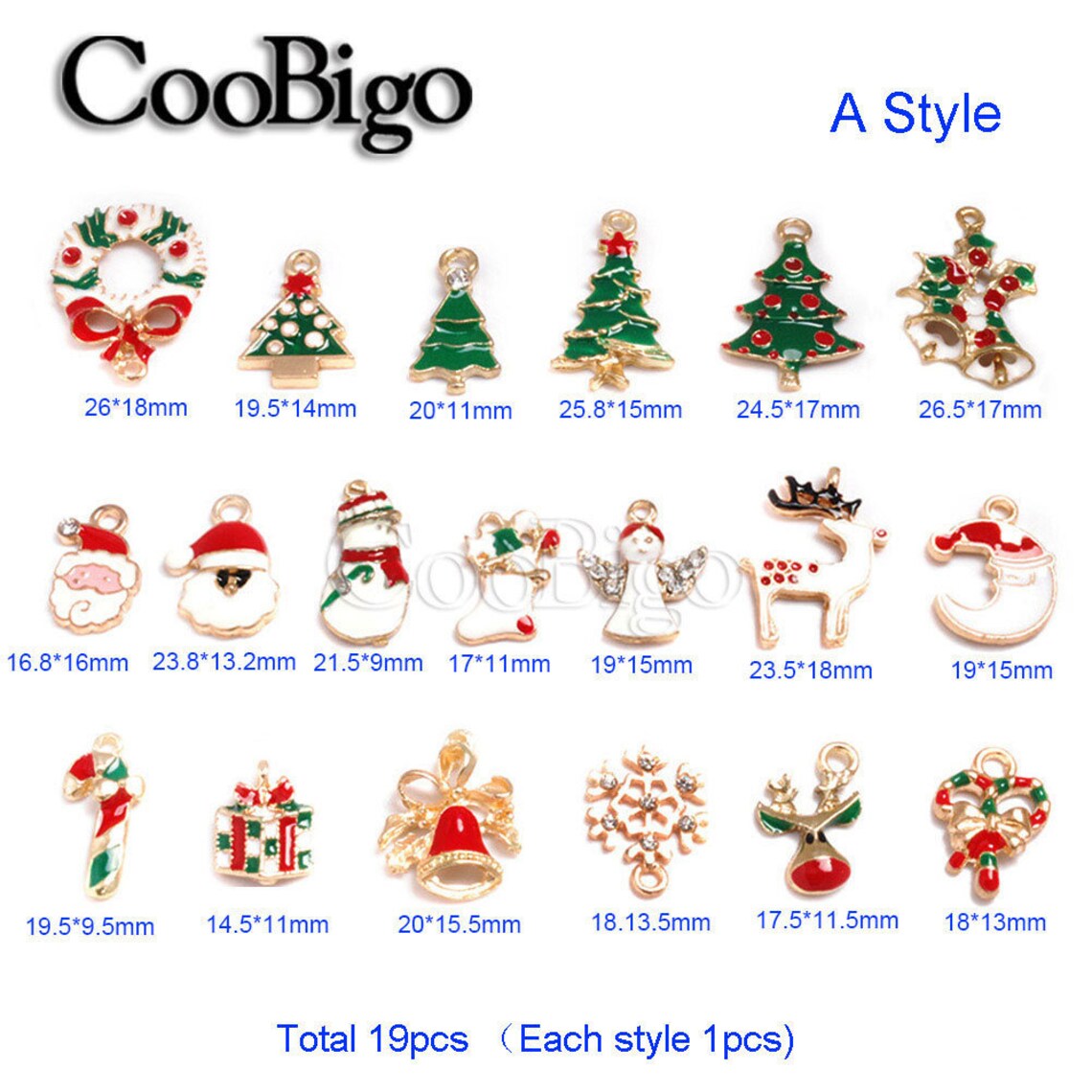 19pcs / Set Christmas Tree Hanging Ornaments Pendants Xmas Etsy