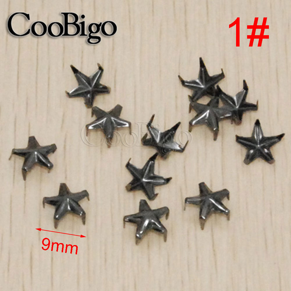 Star Shape Rivets Spike Studs 5 Claws Star Rivets Spots Nailhead Punk ...