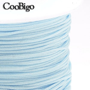 Braided Jewelry Cord Chinese Knot Beading Thread Tassels Nylon Cord Kumihimo String DIY Bracelet Necklace Jewelry Making #FJA083-C(Mixs) image 2