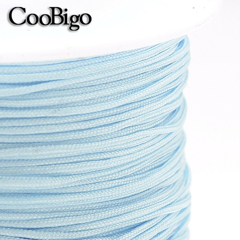 Braided Jewelry Cord Chinese Knot Beading Thread Tassels Nylon Cord Kumihimo String DIY Bracelet Necklace Jewelry Making #FJA083-C(Mixs) image 2