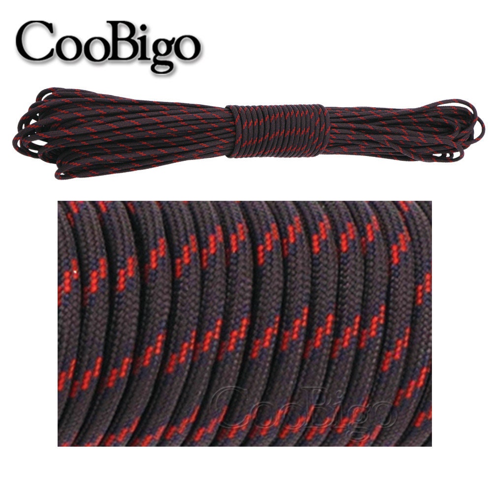 Demeras 550 Paracord Fallschirmschnur – 100 Meter, 9-strängig, Reflektierend, Für Outdoor, Survival & DIY (Wolf Brown)