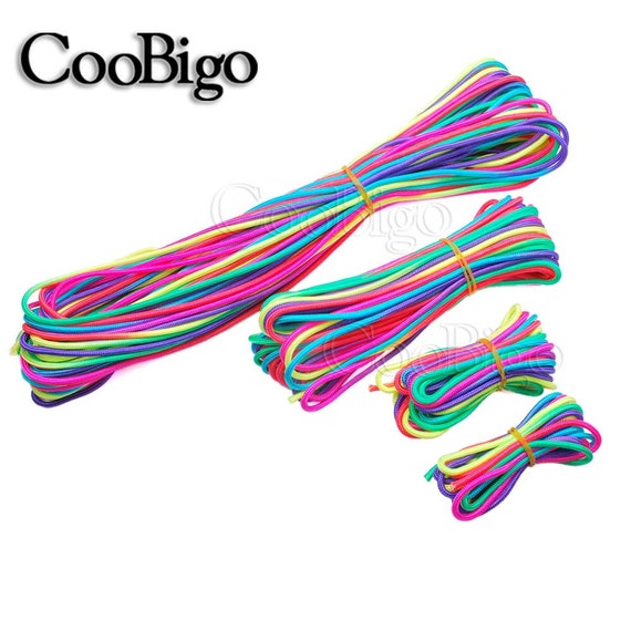 1x Dia.3mm Rainbow Paracord 1 Core Rope Parachute Cord DIY