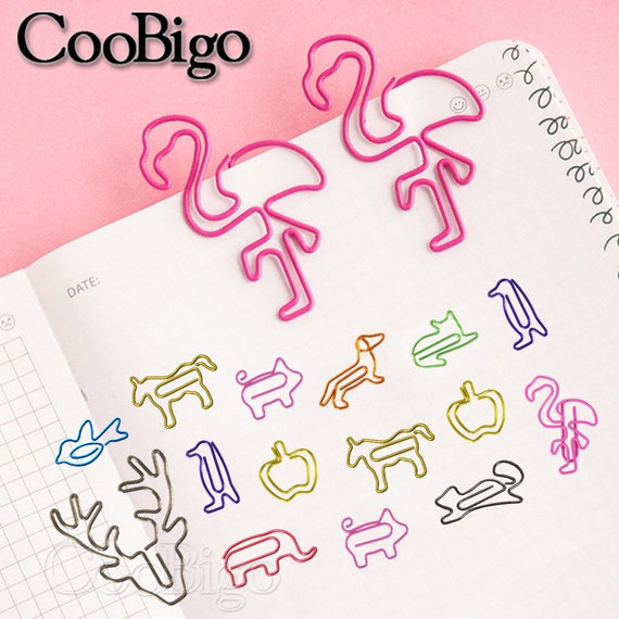 Assorted Metal Animal Paper Clips Bookmark Clamp Journal Planner