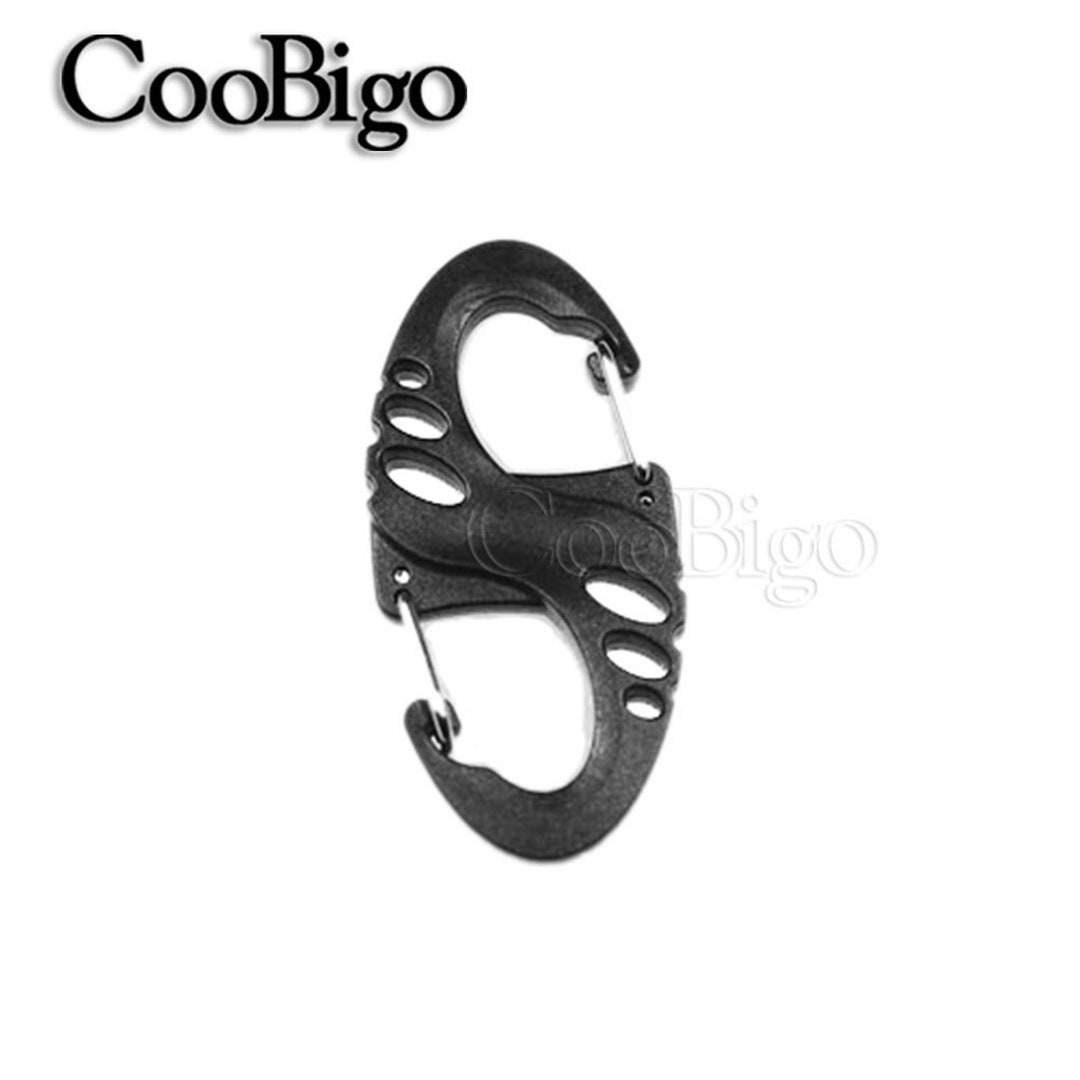 S Shape Plastic Carabiner Outfit for Camping Kettle Buckle Mountaineer Hanging Hook Tactical