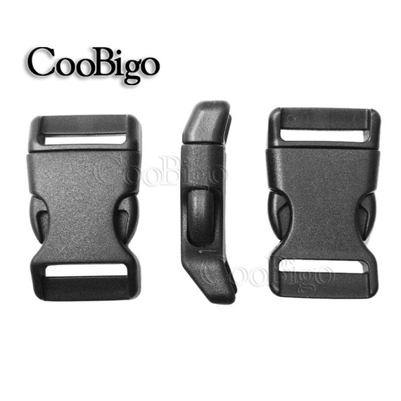  Black Plastic Side Release Buckles for Paracord