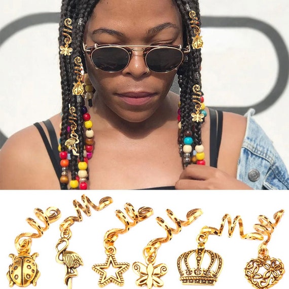 120pcs Dreadlocks Pendant Decor Hair Jewelry DIY Dirty Braid Beads  Accessory CS055-4 