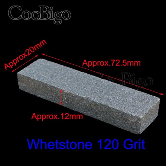 Knife Sharpening Wet Stone 2 piece Set 120/220 Grit Block & 220 Pocket Size