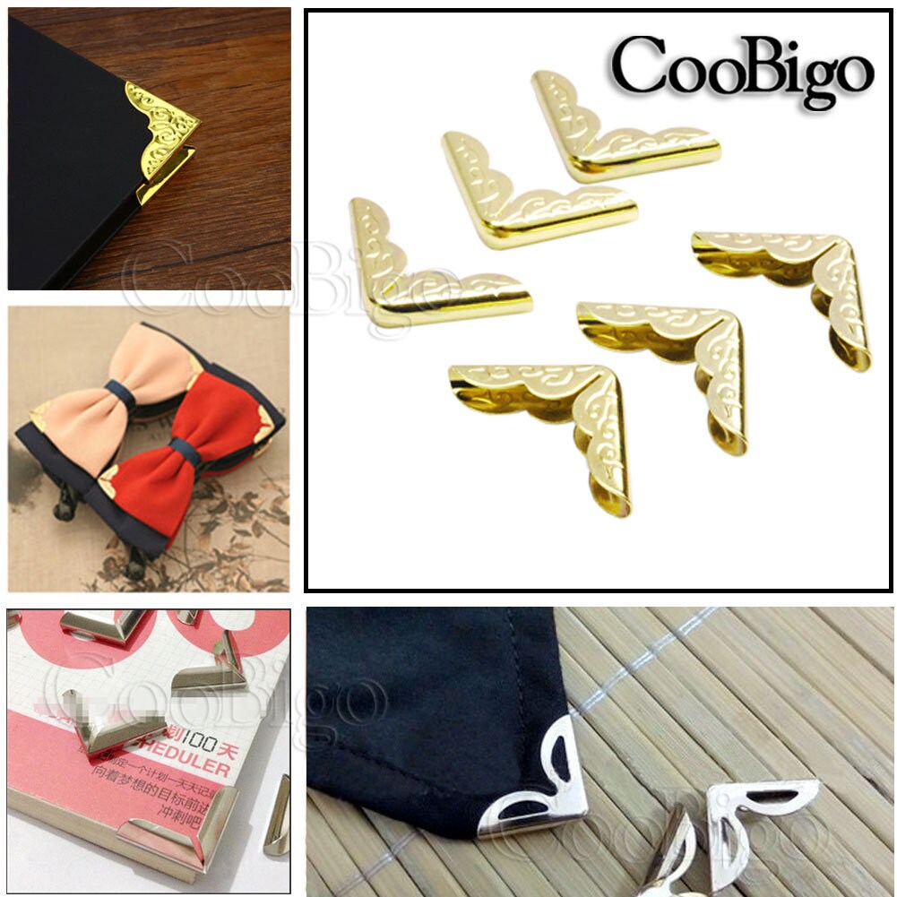 Length 23mm X 23mm Book Album Corner DIY Metal Albums Menus Folders ...