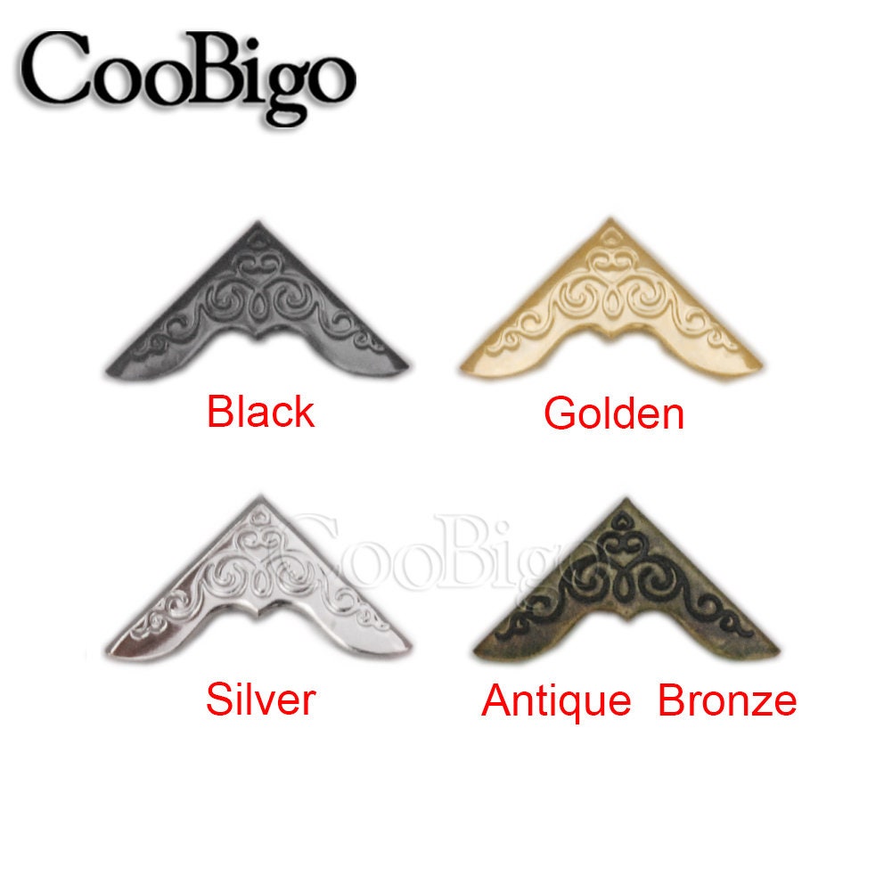 Length 23mm X 23mm Book Album Corner DIY Metal Albums Menus Folders ...