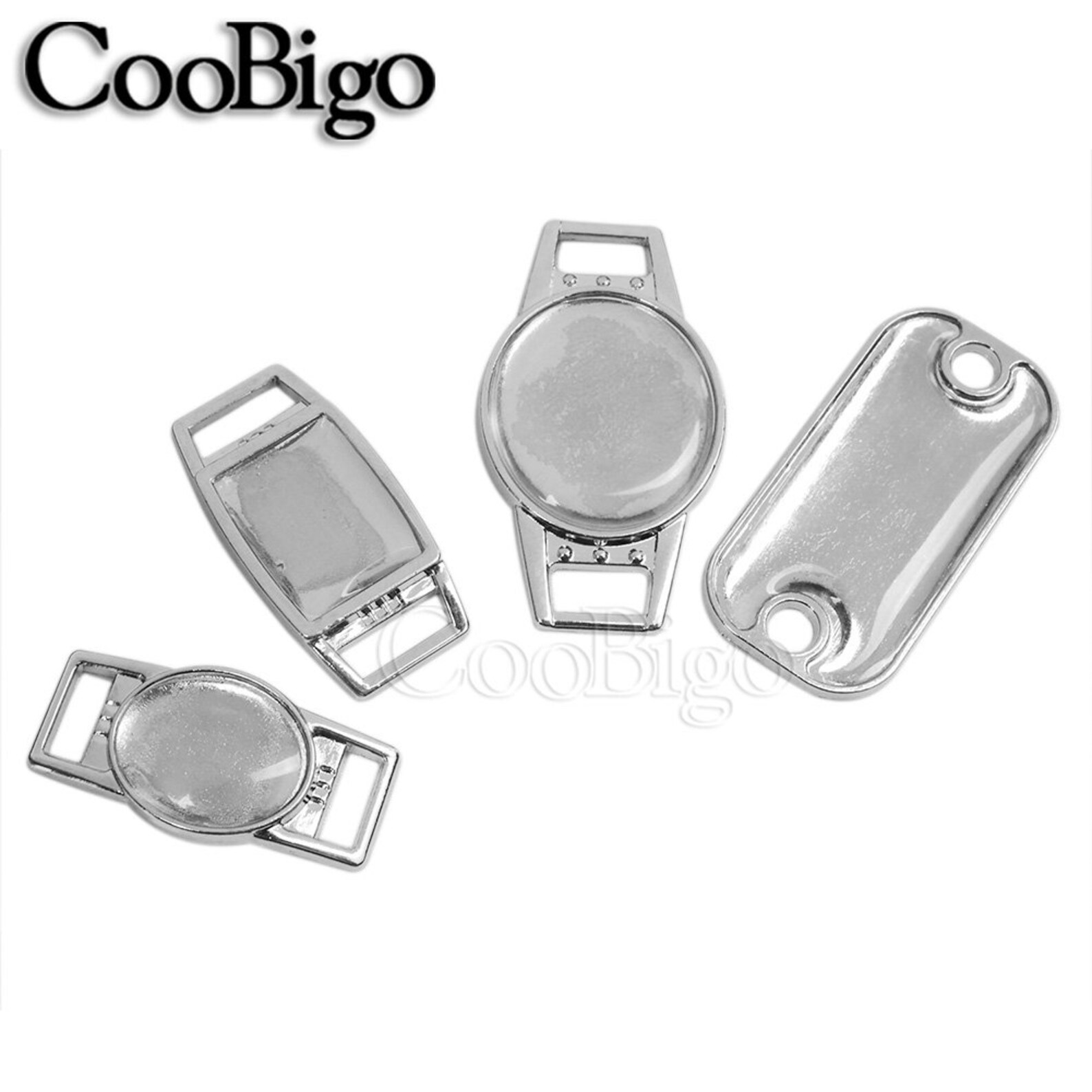 Blank Shoelace Charms With Clear Epoxy Stickers DIY Paracord Etsy