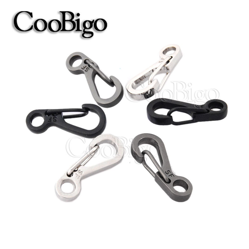 100 Plastic Clip Snap Hooks Mini Carabiner Buckle Paracord Backpack Straps  Bag