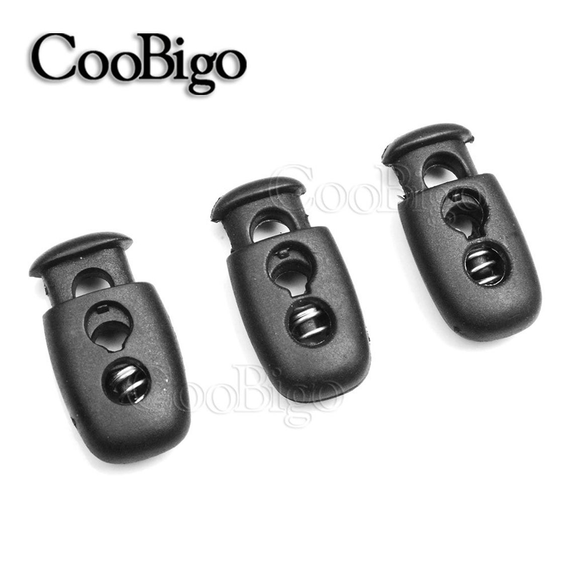 100pcs Plastic Push Cord Lock Spring Clasp Clip Toggle Stopper Etsy